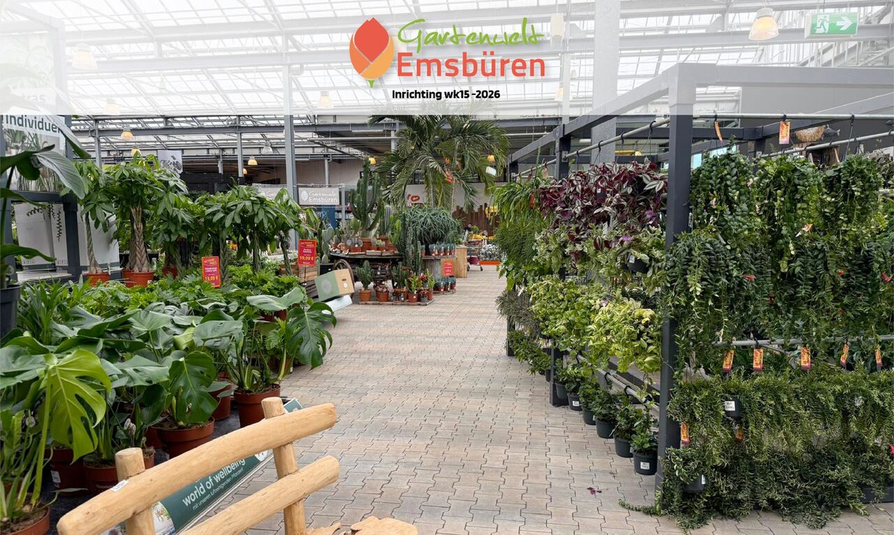Nieuwe kamerplantenafdeling bij Gartenwelt Emsbüren