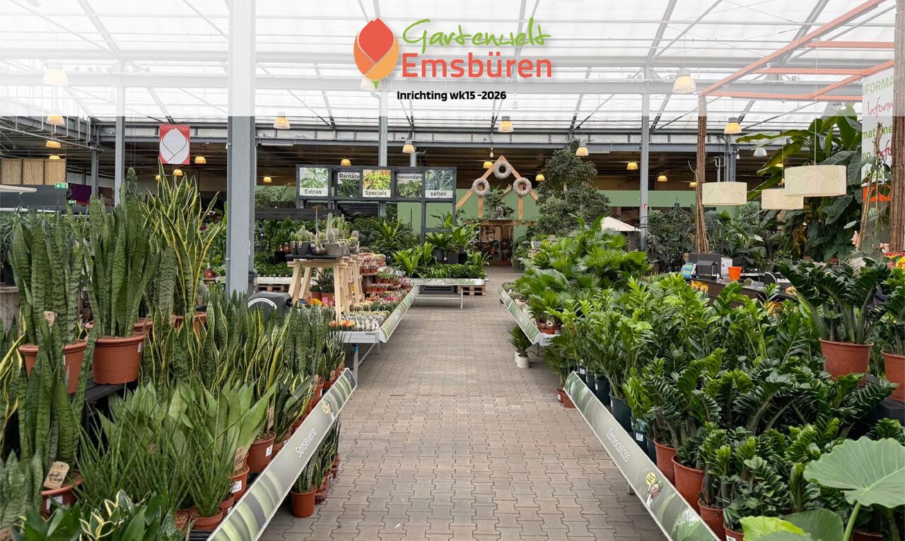 Nieuwe kamerplantenafdeling bij Gartenwelt Emsbüren